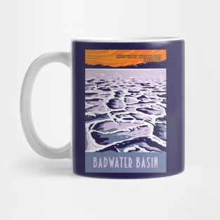 WPA Poster of Badwater Basin in Death Valley National Park, Inyo County, California, USA Mug